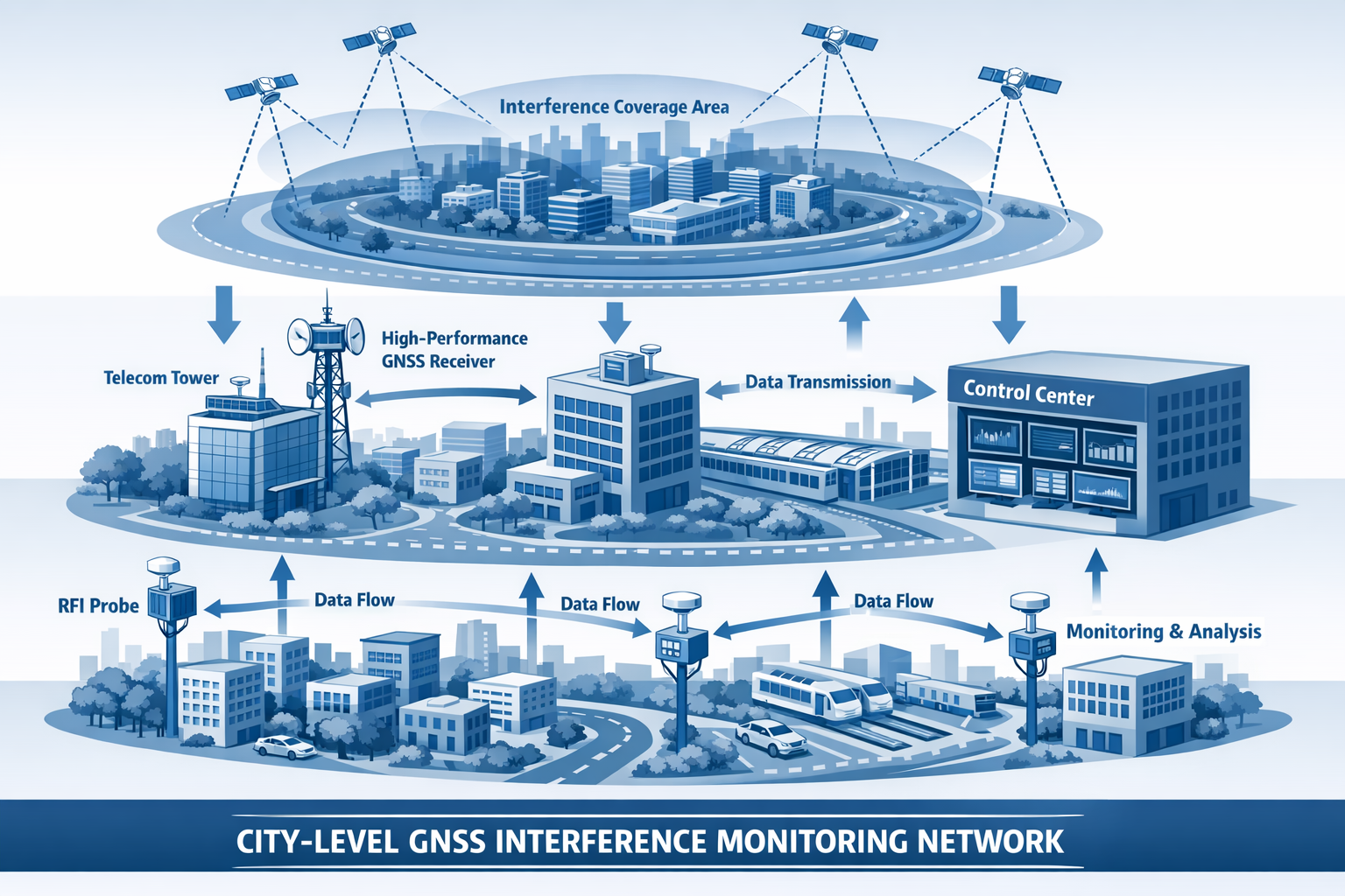 城市级GNSS干扰监测系统