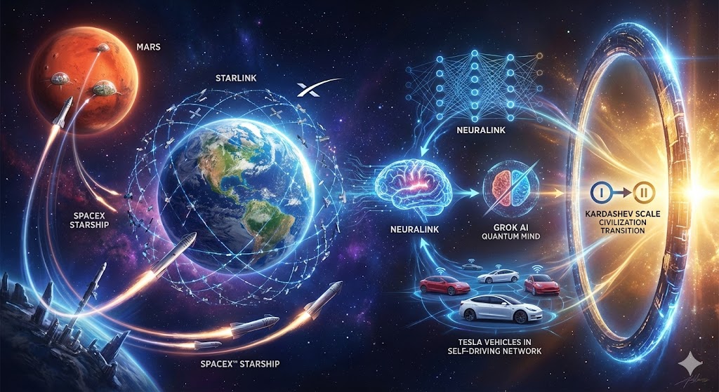 人类文明从宏观宇宙到微观量子世界的全景图