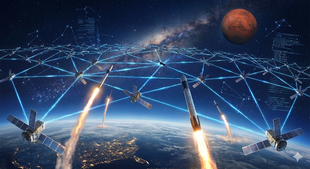 未来太空经济的底层物流与网络层