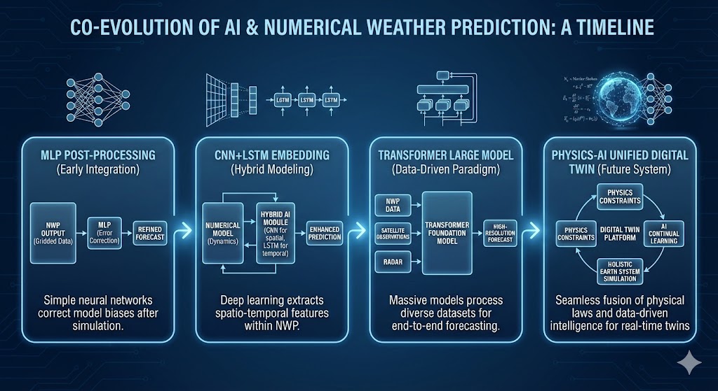 AI与数值预报协同演化时间轴