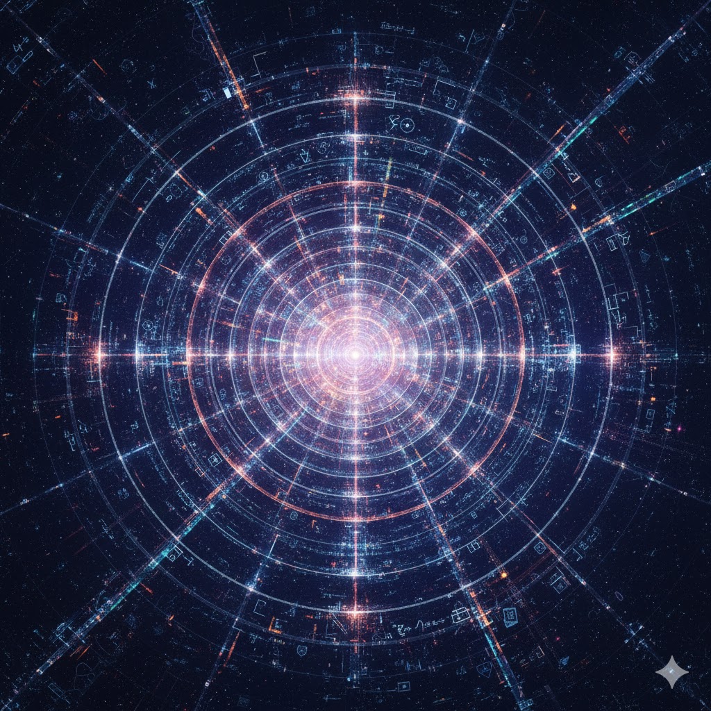 抽象的嵌套宇宙结构图